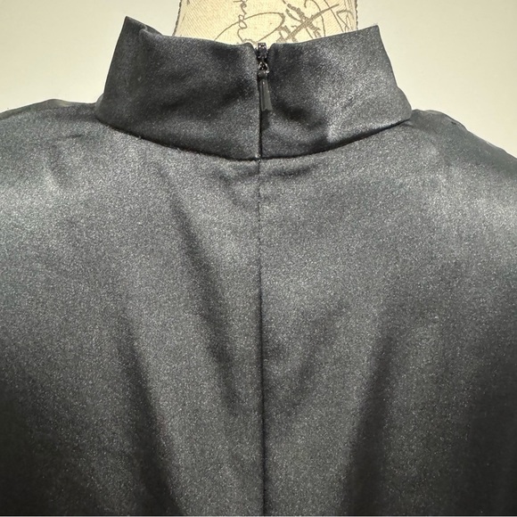 Pendleton Womens Classic Vintage Black Long Sleeve Mock Neck Blouse Top Size 14 - Picture 4 of 8